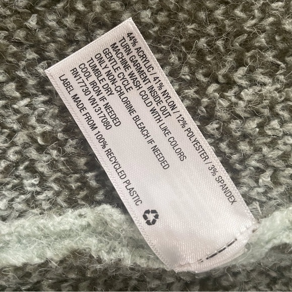 Brown Aqua checked Sweater coat sz XS - Picture 5 of 9